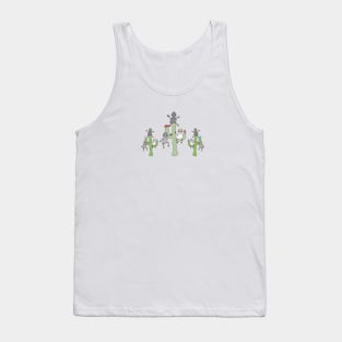 Many Sheep on a Cacti Tank Top